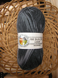 Hot Socks Colori 100 - schwarz grau - Farbe 318