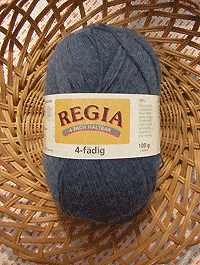 Regia 4-fädig Uni - graues blau   - Farbe 02137