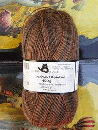 Admiral Bambus - aquarell ocker mittelbraun  - Farbe 1899aqua