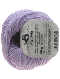 Life Style Wolle - blasser flieder  - Farbe 3331