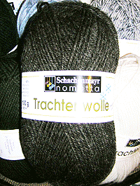 Trachtenwolle - braun meliert - Farbe 00010