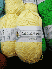 Cotton Fun Schulgarn - Hellgelb, Grndl