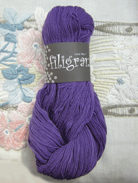 Filigran Lace Uni - violett, Atelier Zitron