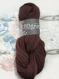 Filigran Lace Uni - kaffebraun - Farbe 2514