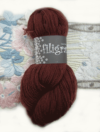 Filigran Lace Uni - schokobraun - Farbe 2523