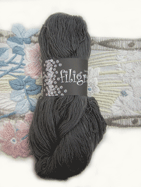 Filigran Lace Uni - steingrau - Farbe 2528