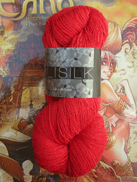 Filisilk Lace Uni - vulkanrot, Atelier Zitron