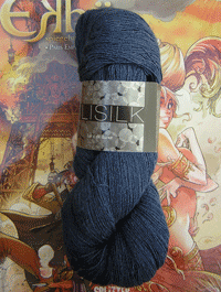 Filisilk Lace Uni - sturmblau - Farbe 3040