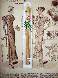 Strumpfstricknadeln - Bambus 3,0 - Länge: 20 cm