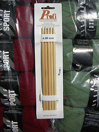 Nadelspiel Profi - Bambus 6,0 - Länge: 20 cm