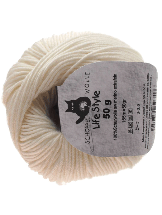 Life Style Wolle - elfenbein - Farbe 989