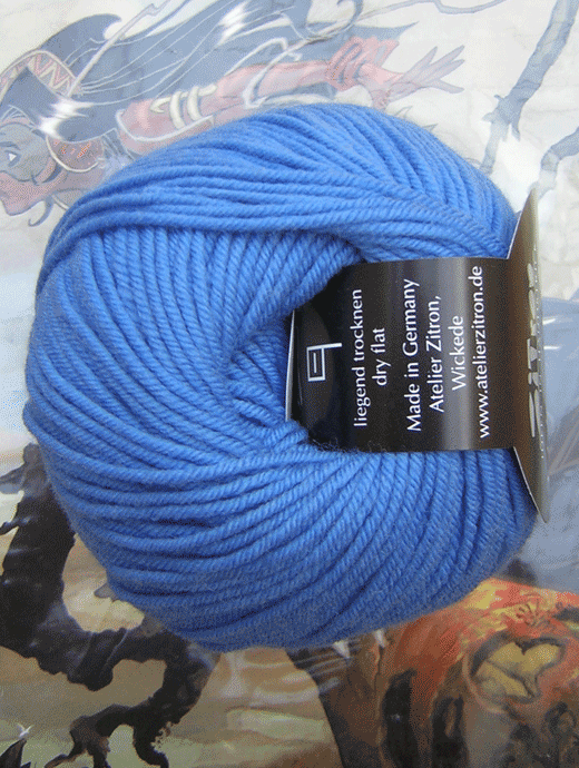 Life Style Wolle - blau frohes - Farbe 14