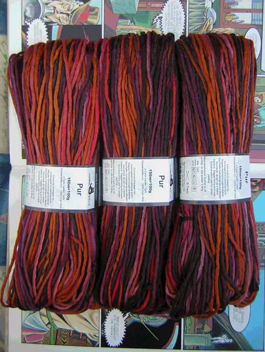 Wollpaket: Weste aus Pur Wolle: Grsse 36/38 - Farbe 1915