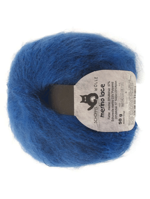Merino Lace - marine kornblau - Farbe 4201