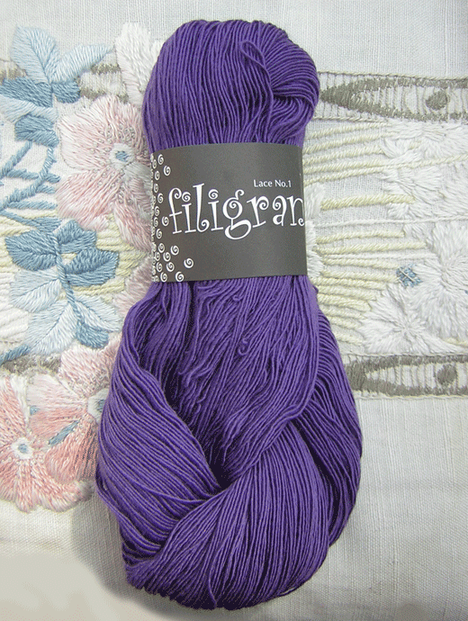 Filigran Lace Uni - violett - Farbe 2508