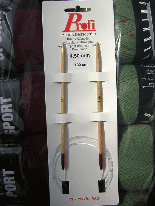 Rundstricknadel - Bambus 4,5 - Länge: 100 cm