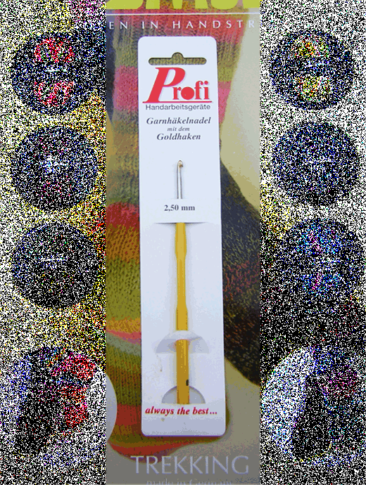 Garnhkelnadel - mit dem Goldhaken - Gre: 2,50 mm