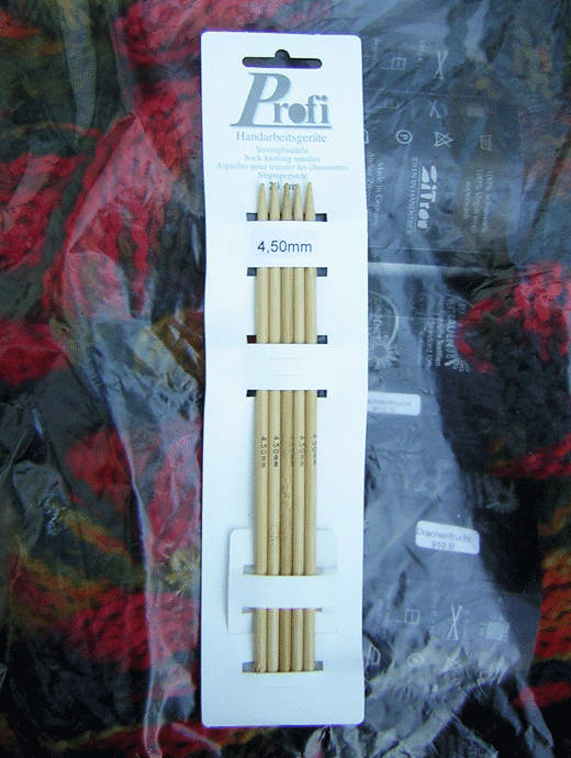 Nadelspiel Profi - Bambus 4,5 - Länge: 20 cm